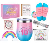 10th Birthday Gifts for Girls - Fabulous 10 Year Old Girl Cool Presents Set Cute Unique Gifts Ideas for Her Girl Age 10 Daughter Sister Niece Best Friend Teens Sweet 10th Happy Birthday Decorations