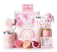 10th Birthday Gifts for Girls,Happy 10th Pamper Gift Basket Ideas for Daughter, Cute Unique Sweet 10 Year Old Birthday Hampers Presents for Her,Best Friend Niece,Granddaughter, Sister, Friend, Teens