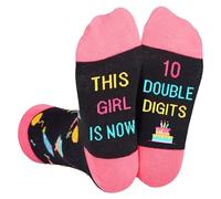 10th Birthday Gifts for Girls,Pink Fluffy Socks,Comfortable Bed Socks and Long Stockings,Novelty Funny and Cozy 16th Birthdays Presents for Girls,Sweet 10 Birthday Gift Ideas for Teens and Daughters