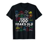 10th Birthday Math Geometry Square Root of 100 Theme Kids T-Shirt