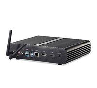 10th Generation Intel Core Comet Lake R i7 10510U Industrial PC, Fanless PC, Mini PC(4G 120G) With Rich IO: HDMI DP Dual DDR4 USB3.0 Aluminum Case 4K Display