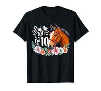 10th Horse Birthday Ten Years Old Girls Horses Birthday T-Shirt