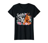 10th Horse Birthday Ten Years Old Girls Horses Birthday T-Shirt