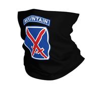 10Th Mountain Division Women Men Neck Warmer Multifunctional Neck Gaiter Soft Snood Scarf For Motorcycle Hiking Summer Cycling