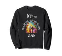 10th Year Wedding Anniversary 2026 Art Nouveau Style Sweatshirt