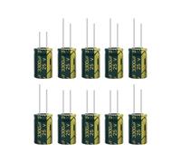 10V 16V 25V 35V 63V 100V 250V 450V High Frequency Low Aluminum Capacitor 10UF 47UF 68UF 100UF 330UF 820UF 1800UF 4700UF AUOQKQUT(16V1800UF 10PCS)