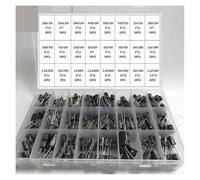 10V10UF-160V2.2UF 478Pcs/Lot 1UF-470UF 24Values Aluminum Electrolytic Capacitors 10-160V Mix Assorted Kit And Storage Box IDGTTLDF