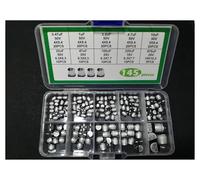10value Mix Aluminum Electrolytic Capacitor Kit Box 145PCS 0.47uf 1uf 2.2uf 4.7uf 10uf 22uf 47uf 100uf 220uf 470uf 10v 25v 35v BIANMTSW