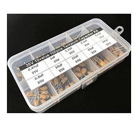 10values 100pcs 35V 0.47uF 1uF 2.2uF 3.3uF 4.7uF 6.8uF 10uF 22uF 33uF 47uF Tantalum Capacitor Assorted kit with Storage Box Component
