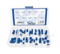 10Values 50Pcs 3362P Potentiometer Trimmer Variable Resistor Kits 100 ohm 500 ohm 1K 2K 5K10K 20K 50K 100K 500K ohm Multiturn Variable Resistor High Precision
