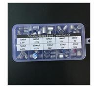 10values 90pcs solid capacitor assorted kit 2.5V/4V/6.3V/16V 100uF 270uF 330uF 470uF 560uF 680uF 1500uF with box ICXLPMC