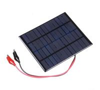 10W 12V Polycrystalline Solar Panel with Clip, Portable Solar Panel, Solar Car Battery Charger for Rural Roads, Efficient Battery Charging in Outdoor Settings