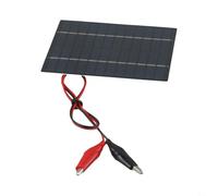 10W 12V Portable Solar Panel with Clip for Battery Charging High Efficiency Polycrystalline Silicon Cells Waterproof Design for Rural Roads Community Lighting Industrial Parks Gardens Streets