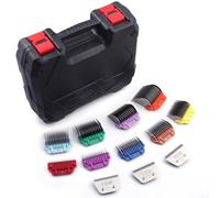 10W/15W/30W Wide Clipper Blade & Dog Stainless Steel Wide Clipper Attachment Guard Comb Set for A5 Series | Snap-On/Off Design Combs,Only Fir for 10W/15W/30W Wide Blade (12-Piece)