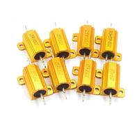 10W 25W Aluminum Power Metal Shell Case Wirewound Resistor 0.01R ~ 30K 6 8 10 15 20 33 150 200 500 Ohm 1K 10K RX24 Resistance(10W 5K)
