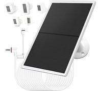 10W/5V Solar Panel Charger with Two connectors DC3.5 * 1.35 and USB-C, 9.8Ft Charging Cable, IP65, Compatible with Ring Spotlight Cam Plus/Pro, Stick Up Cam Battery 2nd/3rd Generation