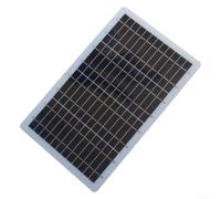 10W 6V Solar Panel for Garden Lights and Water Pump Systems - Polycrystalline Silicon, 350x215mm, 1667mA Output, Weather-Resistant