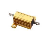 10W Aluminum Metal Shell Case Wirewound Resistor, 0.1R-30K Ohm High Precision Plug-in Resistor Element 1pc(20R)