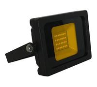 10W Amber LED Slimline Floodlight, Waterproof Outdoor Light, IP65 Rated Focus Light for Small Patio Areas, Garden Security Lights, Energy-Efficient 80W Equivalent with 120-Degree Beam Angle