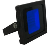 10W Blue LED Slimline Floodlight, Waterproof Outdoor Light, IP65 Rated Focus Light for Small Patio Areas, Garden Security Lights, Energy-Efficient 80W Equivalent with 120-Degree Beam Angle