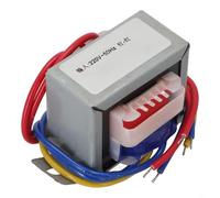 10W EI48 Power Transformer AC 220V to 15V|0|15V 18V|0|18V Step Down Converter Full Copper Wire Flame Retardant Core for Industrial Use Silver(Dual output 18V)