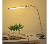 10W Eye Protection LED Clamp Clip Light Table Desk Reading Lamp 10-level Brightness Adjustable 3 Lighting Colors USB Powered Flexible Portable Dimmable 36 LEDs