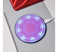 10W Fast Wireless Charger, with Magic Light Array | Creative Pattern Charging Pad for All Qi-Enabled Devices,B