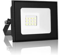 10W LED Flood Light Ourdoor, 100LM Bright LED Security Light, 3000K Warm White Outdoor Floodlight, Waterproof IP65, for Garden, Backyard, Yard, Garage, NO Plug(Black)