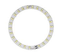 10W LED Ring Light Plate Cold Warm 2 Color Lighting USB Powered, Selfie Ring Light Board 50 Lamp Beads, 4.41 Inches Outer Diameter Annulus Plate for Table Lamps, 3V-5V