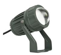 10W LED Spotlight, Narrow Beam, IP65 Waterproof Outdoor Projector, 12V/24V, 100m Illumination Distance, Red Light for Landscape Lighting