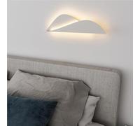 10W LED Wall Lamp with Spiral Design, Iron White Wall Sconce Lighting for Bedroom Living Room, Indoor Wall Light Fixture for Hallway Office