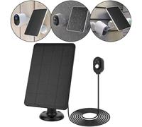 10W Monocrystalline Solar Charging Panel with 360° Adjustable Mount and 9.8ft Cable, IP65 Weatherproof Power Supply Compatible with Pro 3/Pro 4/Pro 5S/Ultr