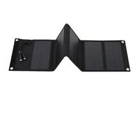 10W Portable Solar Panel Bag, 5V Dual USB Output, Monocrystalline Silicon Photovoltaic, Folding Solar Panel Case with Voltage Regulator, 20.1 x 6.4 in, Outdoor Emergency Charger, 2 Carabiners Included