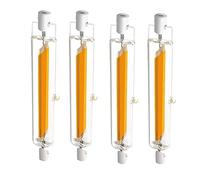 10W R7S 78mm LED Bulb Dimmable Cool White 6000K, 1000LM, COB Double Ended Reflector Linear Lamp Replacement J78 100W LED Halogen Bulb for Ceiling Floodlight Lamp Wall Lamp 4PCS