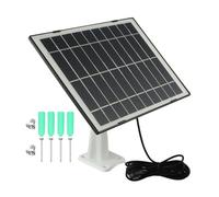10W Solar Charging Panel for Arlo Pro 4 for Ultra 2 Pro 3 Pro 5S and Floodlight Security Cameras 5V Output with 20% Efficiency Ip65 Waterproof Monocrystalline Silicon Charger for Outdoor 300cm Cable