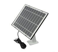 10W Solar Panel Charger Compatible with Pro 4, for Ultra 2, Pro 3, for Ultra, Pro 5S and Pro 3 Floodlight Cameras, IP65 Waterproof Monocrystalline with Cable(Black)