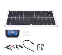 10W Solar Panel Charger Kit with 60A Controller Dual USB Female Ports for RVs Boats Planes Satellites