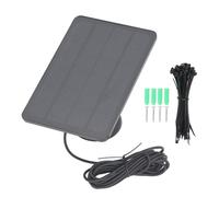 10W Solar Panel Charger Professional High Efficiency IP65 Monocrystalline Silicon Portable Solar Powered Charger Kit for Arlo Pro 3 Pro 4 Pro 5S Ultra Ultra 2 Go 2 Floodlight (Black)