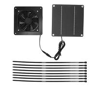 10W Solar Panel Fan Kit High Speed Solar Panel Powered Fan with 150cm Cable Protection Net for Pet House Greenhouse