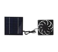 10W Solar Panel Fan Kit, Solar Powered Exhaust Fan for Greenhouses Doghouses Sheds, 12x12cm Ventilation Fan with Protective Net and Design for Outdoor Use