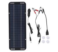 10W Solar Panel Kit High Efficiency Monocrystalline Lightweight Portable Solar Charger Panel with Cables Camping Hiking