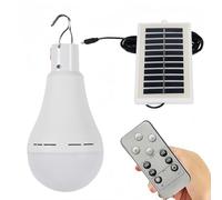 10W Solar Powered LED Shed Light Bulb,Portable Lantern Lamp with Panel,So-lar Light Bulbs with Remote,USB Rechargeable Emergency Light,So-lar Lights Outdoor Garden,Camping Light-s,Outdoor Solar Lights