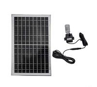 10W Solar Water 12V Submersible with Adjustable Panel for Fish Pond Oxygen Circulation and Outdoor Water Reservoir, Deep Well and Borehole Use