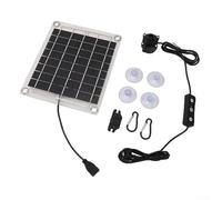 10W Submersible Solar Water Pump Kit for Fountain, Pool and Garden with Adjustable Flow and Smart Control