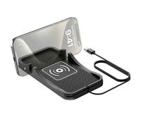 10W Wireless Car Charger Pad, 2026 Upgrade Car-mounted Charging Non-slip Mat for Dashboard, 2-in-1 Car & Home Charging Pad, 1 Meter Cell Phone Chargers(USB (1 Meter))