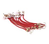 10x 10" Mini Small Bungee Cords - Short Elastic Straps Great for Bike Baskets & Tie Downs