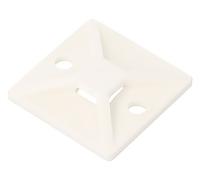 10X 151-28479 Self Adhesive Screwable Holder Polyamide White HELLERMANNTYTON