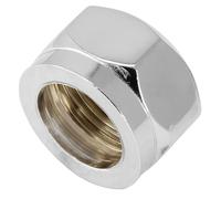 10x 15mm Bright Chrome Compression Nut for Copper Pipe Compression Fittings