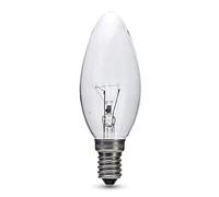 10x 18W = 25W Candle SES E14 Small Screw Cap Long Life Clear Halogen Light Bulb