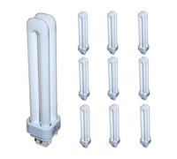 10x 26 Watt Energy Saving CFL Lamp 4 pin 26W Cool White 840 G24q-3 Double Turn 1716 Lumens